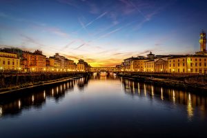 Ponte Vecchio al atardecer