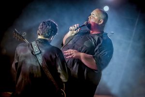 A Contra Blues durante su actuación en Torreperogil